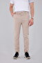 Men's Cream Quality Stretchy Lycra Ankle Length Relaxed Fit Slim Fit Fabric Pants - 5