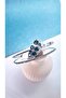 Pearl Zircon Steel Bracelet with Butterfly Wing Figure - 5