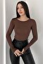 Pack of 2 Women's Finger Detailed Long Sleeve Shaping / Sculpting Flexible Basic Bodysuit - 6