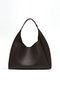 Brown Shk19 Faux Leather, Snap Closure, Single Compartment, Zippered Makeup Bag, Hand, Arm and Shoulder Bag - 3