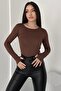 Pack of 2 Women's Finger Detailed Long Sleeve Shaping / Sculpting Flexible Basic Bodysuit - 4