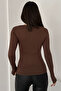 Pack of 2 Women's Finger Detailed Long Sleeve Shaping / Sculpting Flexible Basic Bodysuit - 7