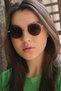 Üveyik Gold Black Sunglasses
