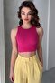 Cycling Neck, Rubble Look, Thick Strap, Cashcorse Crop Gown - 6