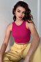 Cycling Neck, Rubble Look, Thick Strap, Cashcorse Crop Gown - 2