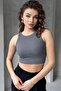 Cycling Neck, Rubble Look, Thick Strap, Cashcorse Crop Gown - 4