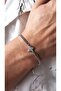 Butterfly Figured Zircon Stone Double Chain Steel Plated Bracelet - 2