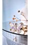 Purple Striped Pearl Butterfly Figured Steel Ring - 3
