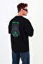 Mighty Fall-Oversize T-Shirt |   Back Printed – Minimal Chest Patterned Unisex Tshirt - 6