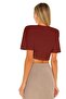 Women's Cotton Detail Jersey Crip Top - 3