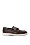 Genuine Leather Brown Tasseled Men's Loafer