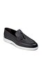 Genuine Leather Gray Men's Loafer Shoes - 7