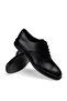 Genuine Leather Black Classic Men's Oxford Shoes - 5