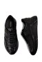حذاء رياضي جلد طبيعي أسود للرجال - 4