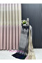 Platinum Powder Gold Detailed Board Background Curtain 1X3 Tight Pile [Single Wing] Ironing Not Asked Suitable for Any Room - 6
