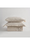 Libera Double Duvet Cover Set 100% Organic Cotton Linen Süzene Embroidered Cream-Terra 200x220 Cm - 7