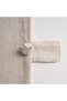Libera Double Duvet Cover Set 100% Organic Cotton Linen Süzene Embroidered Cream-Beige 200x220 Cm - 4