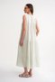 4673 Women's Gather Detailed Muslin Dress Sage - 7