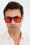 Egesta Black Orange Men's Sunglasses