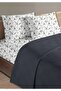 100% Cotton Lidia Navy Blue Double Pique Set 200 X 230 cm - 2