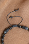 Certified Hematite - Dumortierid Natural Stone Bracelet with Silver Apparatus - 5