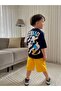 Boy's Cotton T-Shirt and Shorts Set Orange