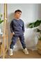 Boy's 3 Thread Raised Pocket Detailed Anthracite Suit Anthracite