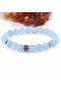 Certified Aquamarine Gemstone Bracelet - 8mm - B315 - 2