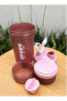 Protein Shaker Bottle Portable Supplement Mixer Cup with Powder Storage for Running Cycling Fi - 4