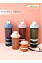SPORT Protein Shaker Bottle Portable Supplement Mixer Cup with Powder Storage for Running Cycling Fi - 6