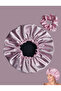 Satin Pillowcase + Gift Reversible Bonnet and Clip for Curly and Straight Hair - 3