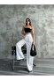 Women's Pleated High Waist Lycra Palazzo Trousers 3024 - 8