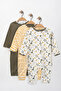 Children's Overalls with Baby Boy Booties 3-Piece - 2