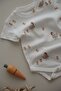Duck Family Patterned Organic Baby Bodysuit – Short Sleeve Unisex Body - 2