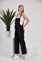 4493-Tied Strap Knee-Free Combed Cotton Maternity Gardener-Overalls
