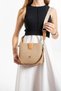 Medium Size Classic Sports Model 2 Strap Women's Shoulder Bag 4059 Black Tan 2801