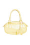 Neka Butter Yellow Charm Gift Patent Leather Hand, Arm and Shoulder Bag