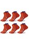 6 Pairs Breathable Sweat Absorbent Running Football Men's Short Sports Socks for Fitness Training