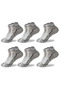 6 Pairs Breathable Sweat Absorbent Running Football Men's Short Sports Socks for Fitness Training