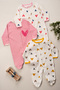 Baby Girl 100% Cotton Seasonal Jumpsuit with Booties 3-6-9 Months