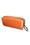 2-Compartment Brown Pen Holder Faux Leather - 3