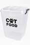 Cat Food Storage Container Box 7 Liters (Average 3 kg) with "Cat Food" Written on It 23*22*23 cm - 3