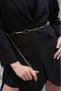 Women Chain Belt Dress Belt Shirt Belt Coat Belt Waist Belt Body Belt - 2