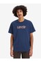 Relaxed Fit Short-Sleeve Graphic Men's Navy Blue T-Shirt t 16143-1489