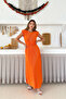 Women's Pleated Tie Detail Stylish Dress - 2