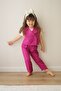 Girl's Pink Vest Pants Set – Stylish Combination with Button Detail - 2