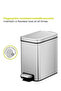 Stella Slim 10l Pedal Trash Bin – Brushed Stainless Steel, Soft-close, Fingerprint-resistant - 6