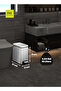 Stella Slim 10l Pedal Trash Bin – Brushed Stainless Steel, Soft-close, Fingerprint-resistant - 3