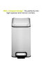 Stella Slim 10l Pedal Trash Bin – Brushed Stainless Steel, Soft-close, Fingerprint-resistant - 7