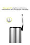 Eva Series 8l Pedal Trash Bin – Brushed Stainless Steel, Soft-close, Fingerprint-resistant Bin - 7